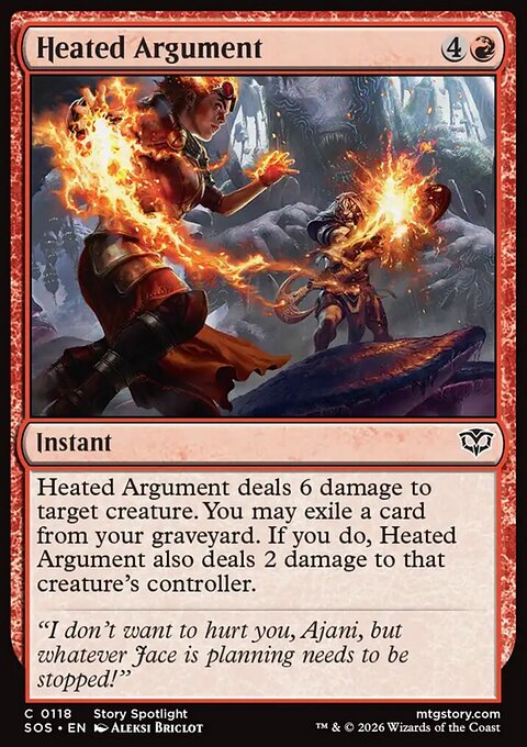 Heated Argument, Secrets of Strixhaven #118, Magic: The Gathering card