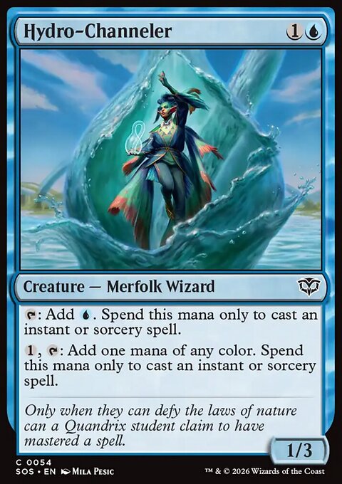 Hydro-Channeler, Secrets of Strixhaven #54, Magic: The Gathering card