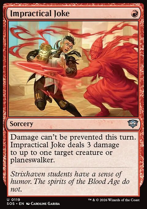 Impractical Joke, Secrets of Strixhaven #119, Magic: The Gathering card