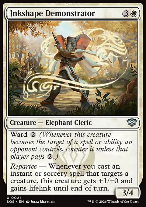 Inkshape Demonstrator, Secrets of Strixhaven #21, Magic: The Gathering card