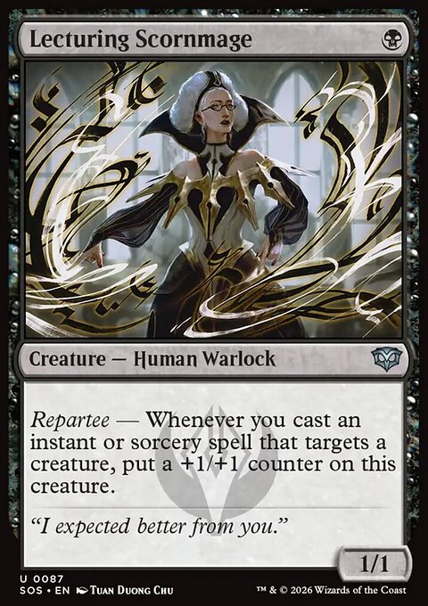 Lecturing Scornmage, Secrets of Strixhaven #87, Magic: The Gathering card