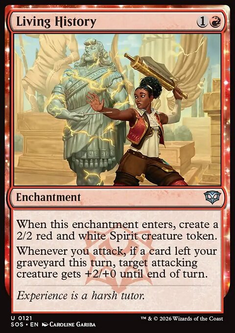 Living History, Secrets of Strixhaven #121, Magic: The Gathering card