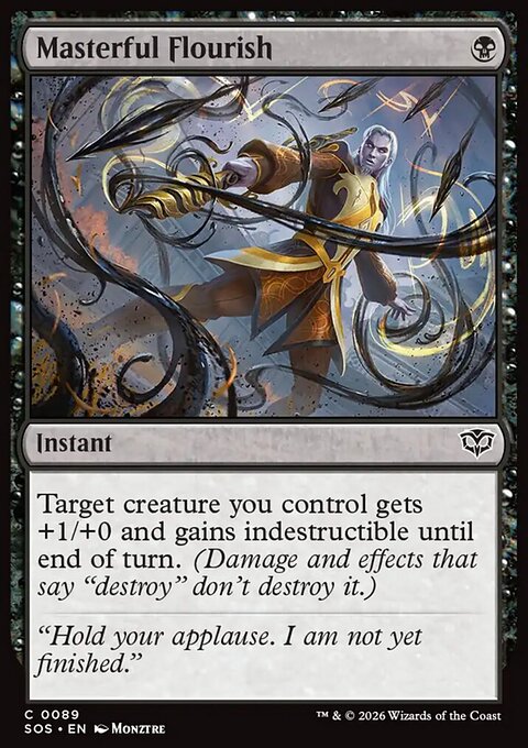 Masterful Flourish, Secrets of Strixhaven #89, Magic: The Gathering card
