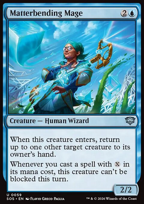 Matterbending Mage, Secrets of Strixhaven #59, Magic: The Gathering card