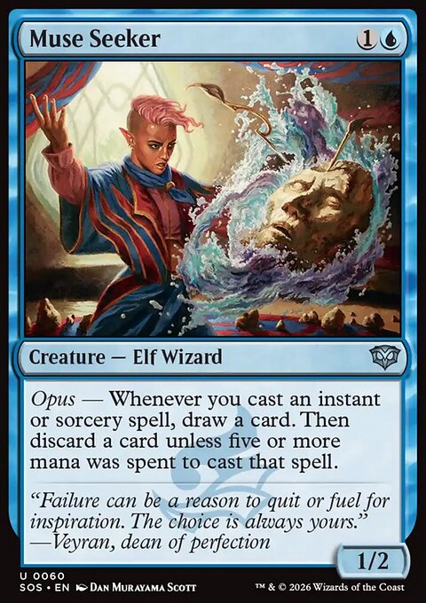 Muse Seeker, Secrets of Strixhaven #60, Magic: The Gathering card
