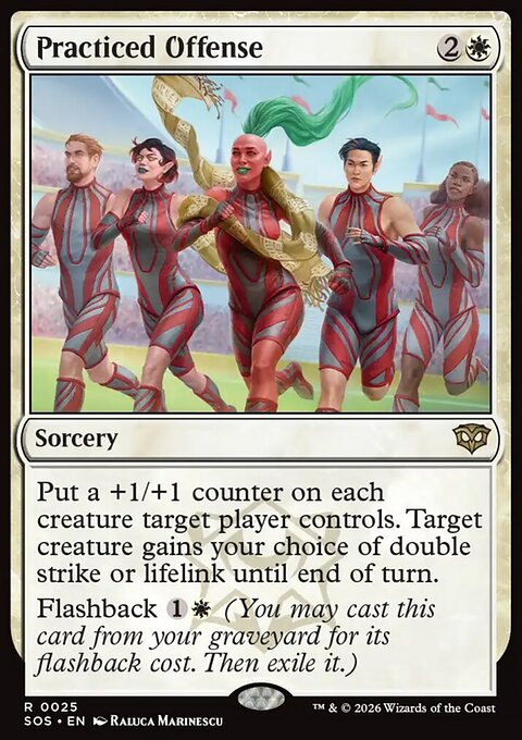 Practiced Offense, Secrets of Strixhaven #25, Magic: The Gathering card