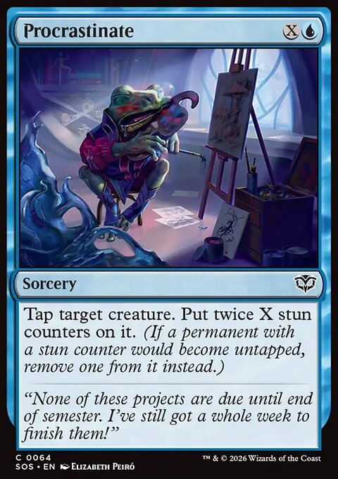 Procrastinate, Secrets of Strixhaven #64, Magic: The Gathering card