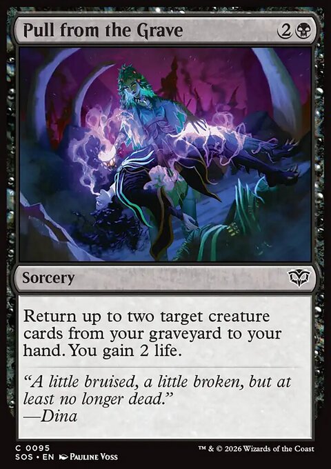 Pull from the Grave, Secrets of Strixhaven #95, Magic: The Gathering card