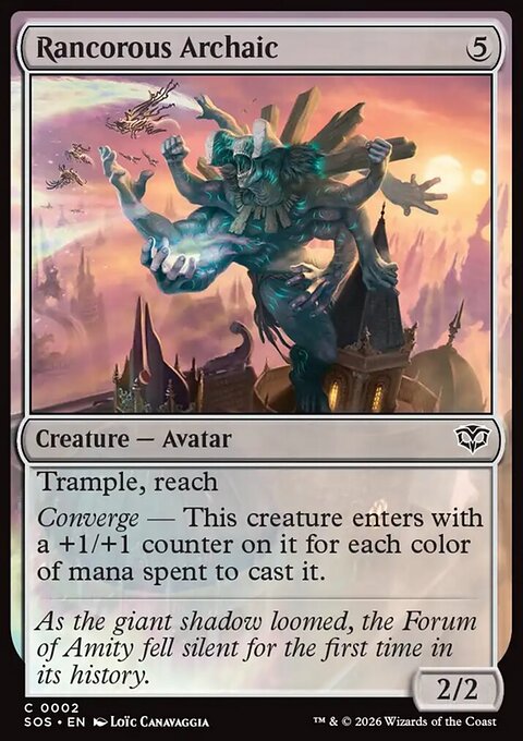 Rancorous Archaic, Secrets of Strixhaven #2, Magic: The Gathering card