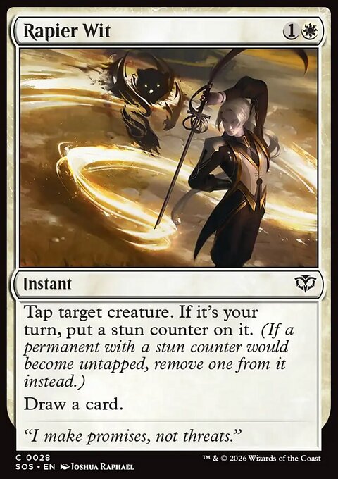 Rapier Wit, Secrets of Strixhaven #28, Magic: The Gathering card