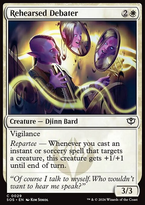 Rehearsed Debater, Secrets of Strixhaven #29, Magic: The Gathering card