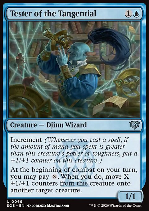 Tester of the Tangential, Secrets of Strixhaven #69, Magic: The Gathering card