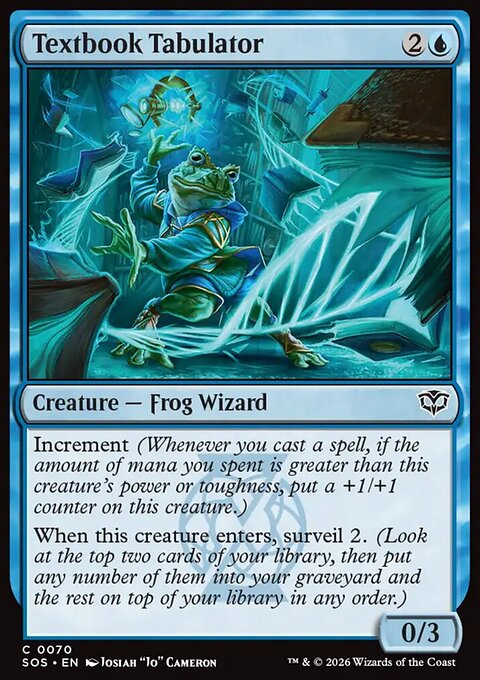 Textbook Tabulator, Secrets of Strixhaven #70, Magic: The Gathering card