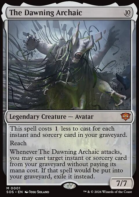 The Dawning Archaic, Secrets of Strixhaven #1, Magic: The Gathering card