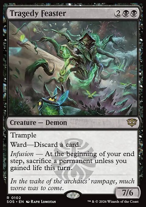 Tragedy Feaster, Secrets of Strixhaven #102, Magic: The Gathering card
