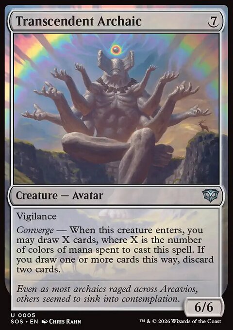 Transcendent Archaic, Secrets of Strixhaven #5, Magic: The Gathering card
