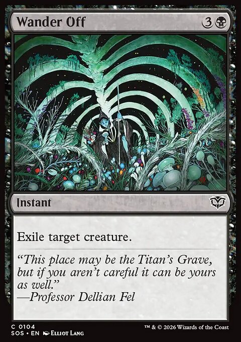 Wander Off, Secrets of Strixhaven #104, Magic: The Gathering card