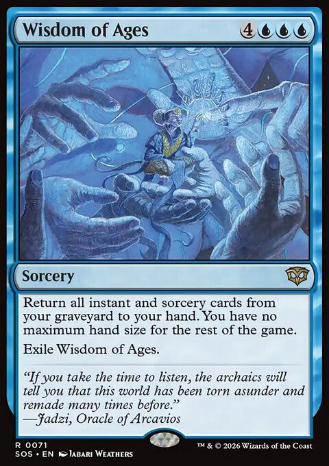 Wisdom of Ages, Secrets of Strixhaven #71, Magic: The Gathering card