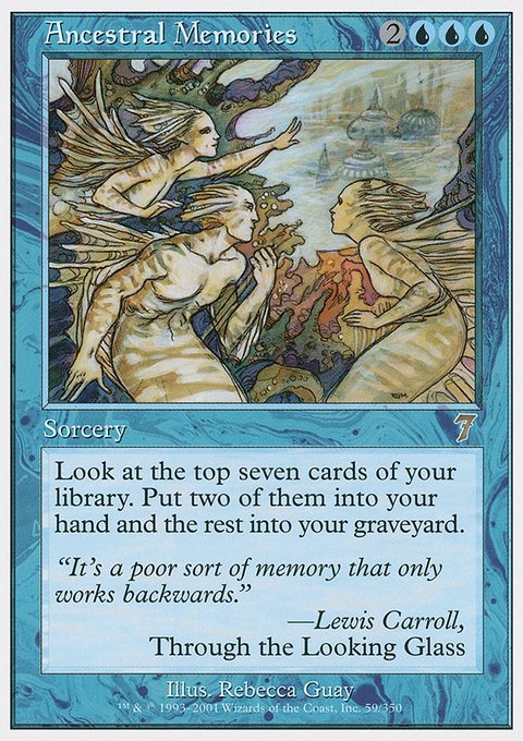 Ancestral Memories, Seventh Edition #59, Magic: The Gathering card