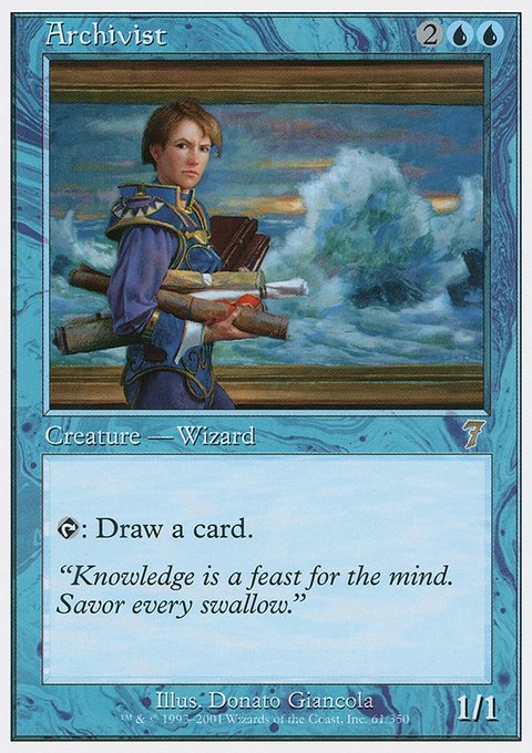 Archivist, Seventh Edition #61, Magic: The Gathering card