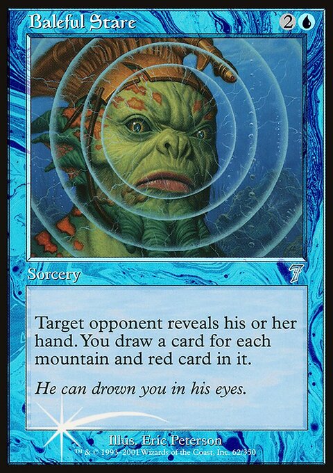 Baleful Stare, Seventh Edition #62★, Magic: The Gathering card