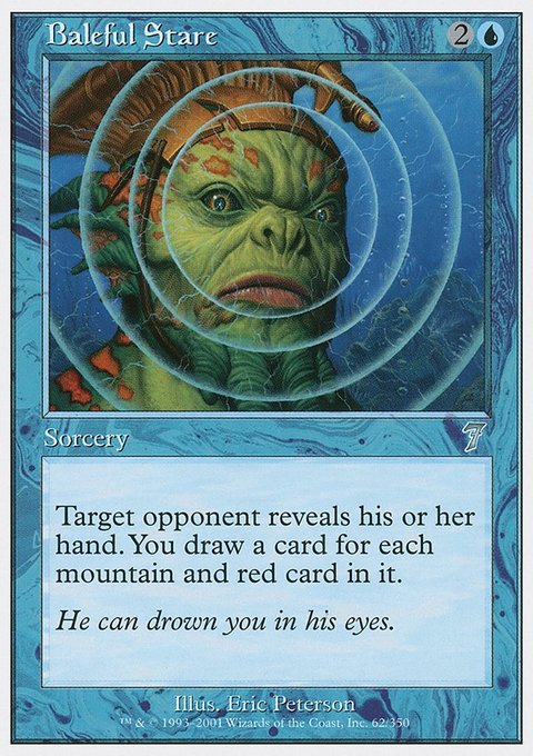 Baleful Stare, Seventh Edition #62, Magic: The Gathering card