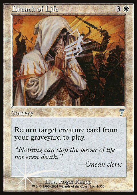 Breath of Life, Seventh Edition #4★, Magic: The Gathering card