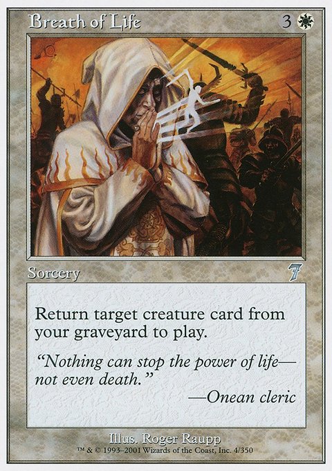 Breath of Life, Seventh Edition #4, Magic: The Gathering card