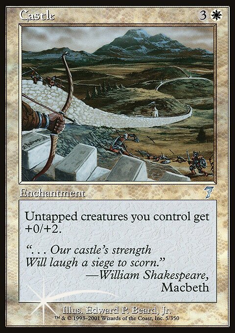 Castle, Seventh Edition #5★, Magic: The Gathering card