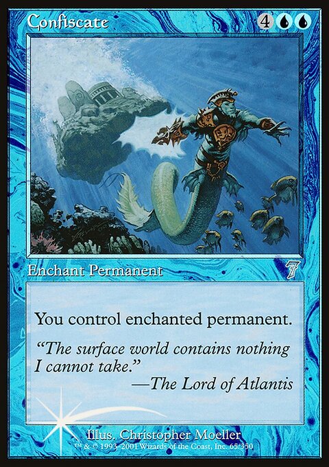 Confiscate, Seventh Edition #65★, Magic: The Gathering card