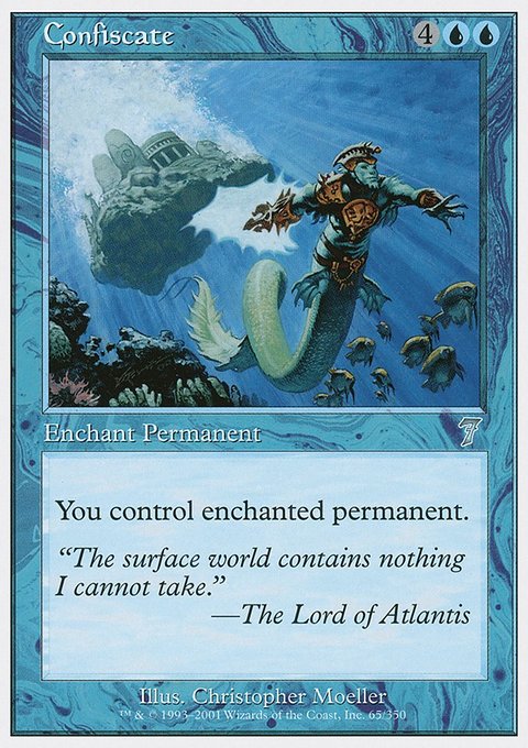 Confiscate, Seventh Edition #65, Magic: The Gathering card