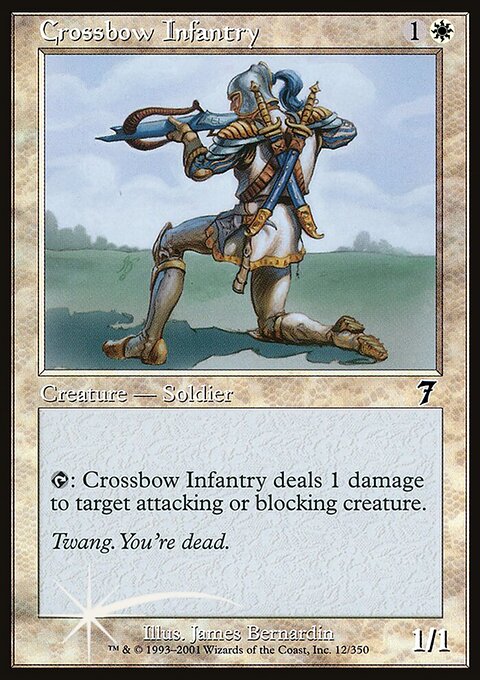 Crossbow Infantry, Seventh Edition #12★, Magic: The Gathering card