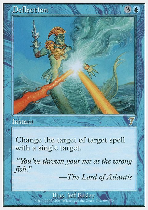 Deflection, Seventh Edition #69, Magic: The Gathering card