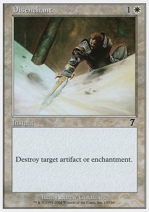 Disenchant, Seventh Edition #13, Magic: The Gathering card