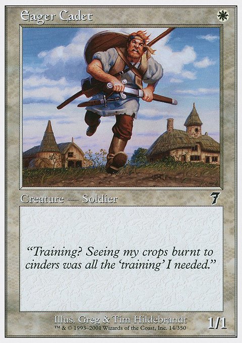 Eager Cadet, Seventh Edition #14, Magic: The Gathering card