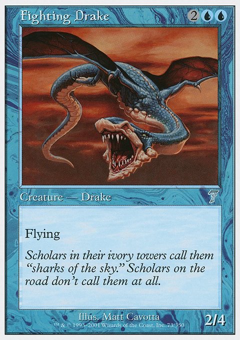 Fighting Drake, Seventh Edition #73, Magic: The Gathering card