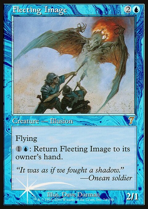 Fleeting Image, Seventh Edition #74★, Magic: The Gathering card