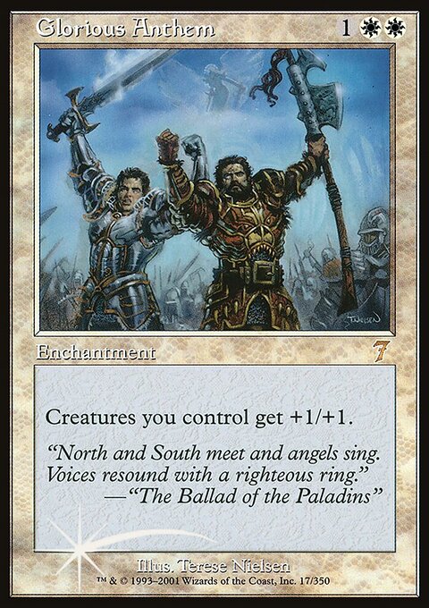 Glorious Anthem, Seventh Edition #17★, Magic: The Gathering card