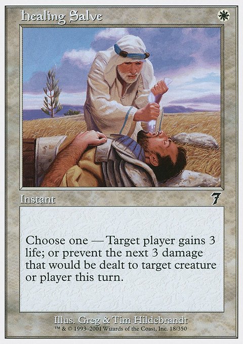 Healing Salve, Seventh Edition #18, Magic: The Gathering card