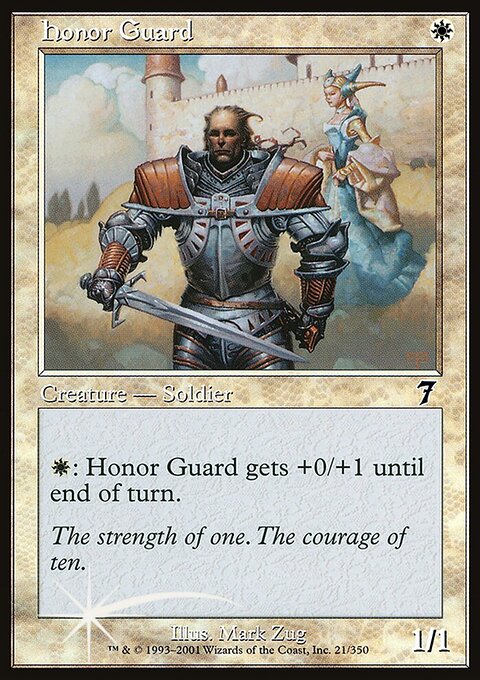 Honor Guard, Seventh Edition #21★, Magic: The Gathering card