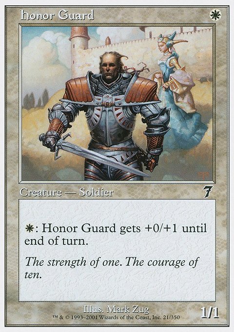 Honor Guard, Seventh Edition #21, Magic: The Gathering card