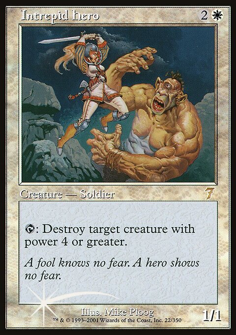 Intrepid Hero, Seventh Edition #22★, Magic: The Gathering card