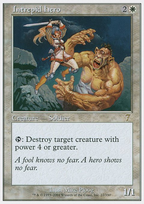 Intrepid Hero, Seventh Edition #22, Magic: The Gathering card