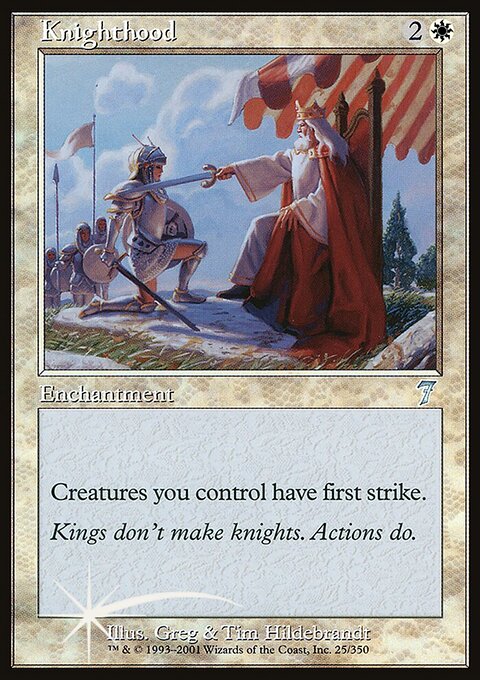 Knighthood, Seventh Edition #25★, Magic: The Gathering card