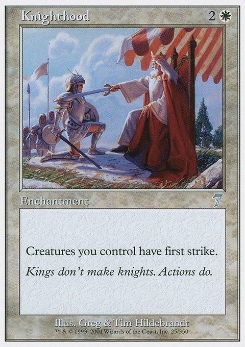 Knighthood, Seventh Edition #25, Magic: The Gathering card