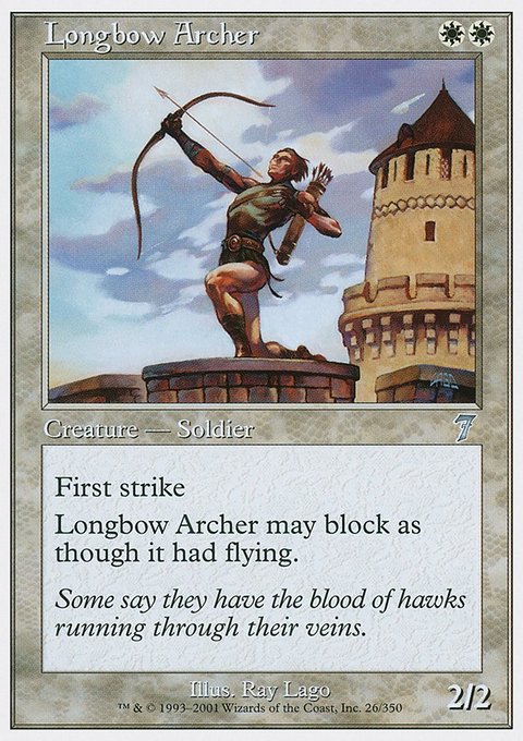 Longbow Archer, Seventh Edition #26, Magic: The Gathering card