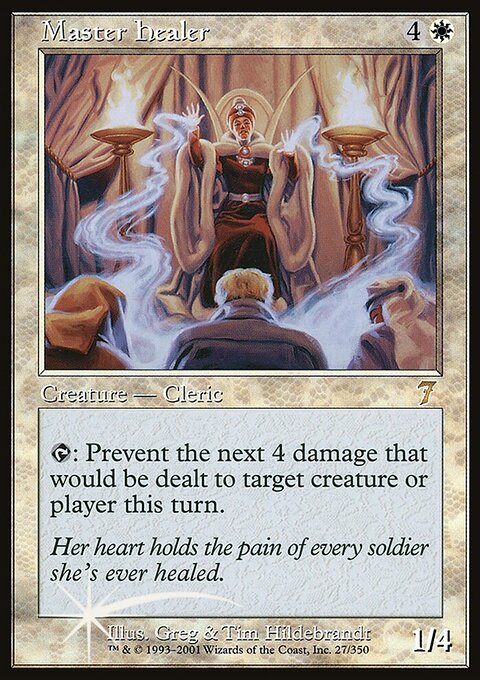 Master Healer, Seventh Edition #27★, Magic: The Gathering card