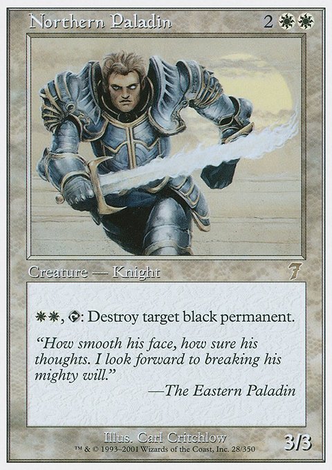 Northern Paladin, Seventh Edition #28, Magic: The Gathering card