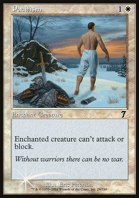 Pacifism, Seventh Edition #29★, Magic: The Gathering card