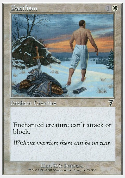 Pacifism, Seventh Edition #29, Magic: The Gathering card